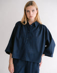 MAYA BLOUSE NAVY