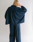 MAYA BLOUSE NAVY