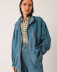 DENIM BELTED VEST