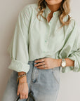 LORE BLOUSE LIME GREEN