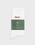THE MERCER SOCKS WHITE/RED