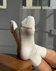 WALLY SOCKS - ECRU YELLOW