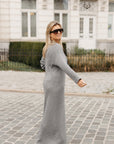 WIDE CABLE KNIT DRESS