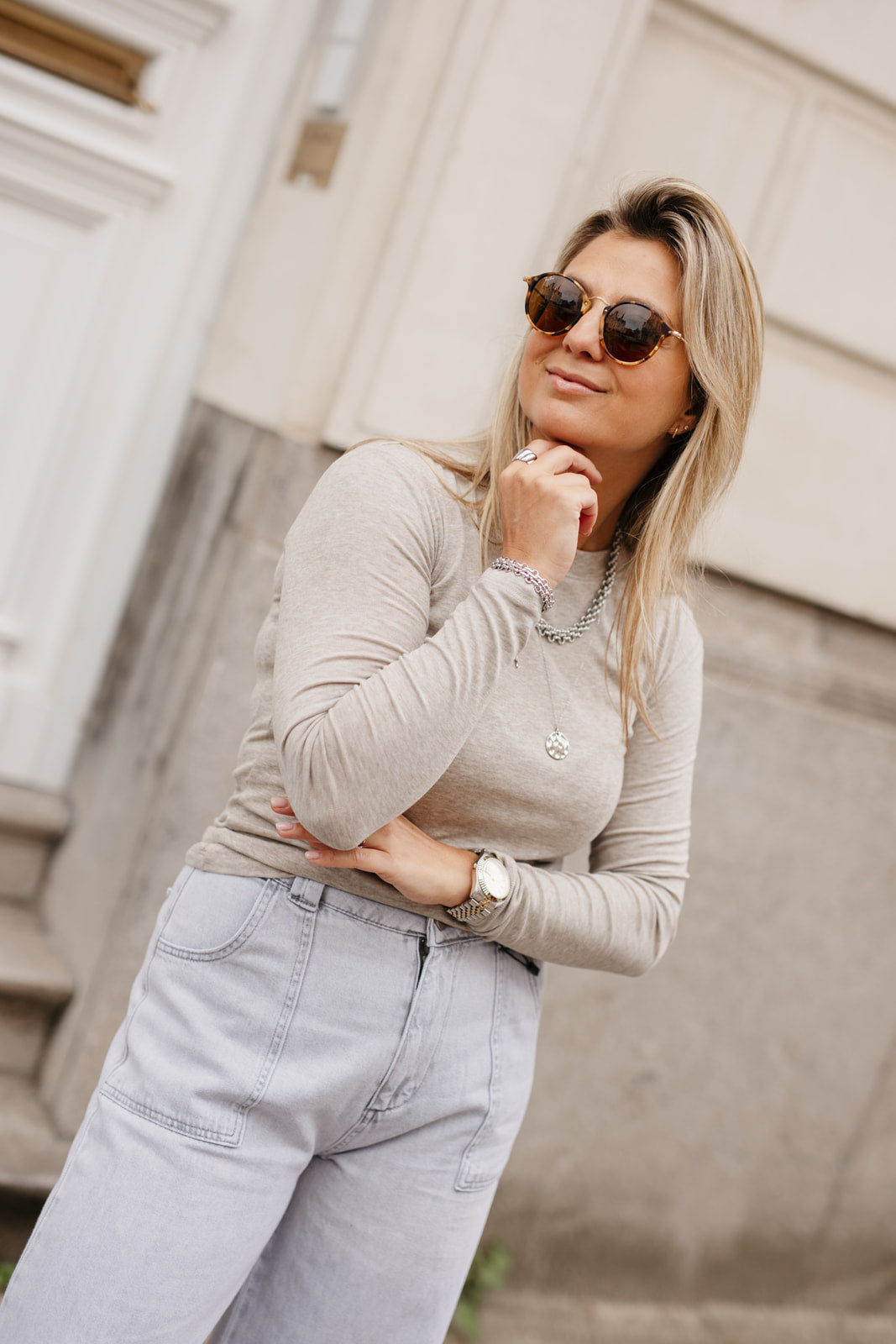 MID WAIST JEANS