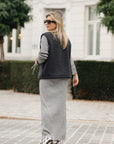 WIDE CABLE KNIT DRESS