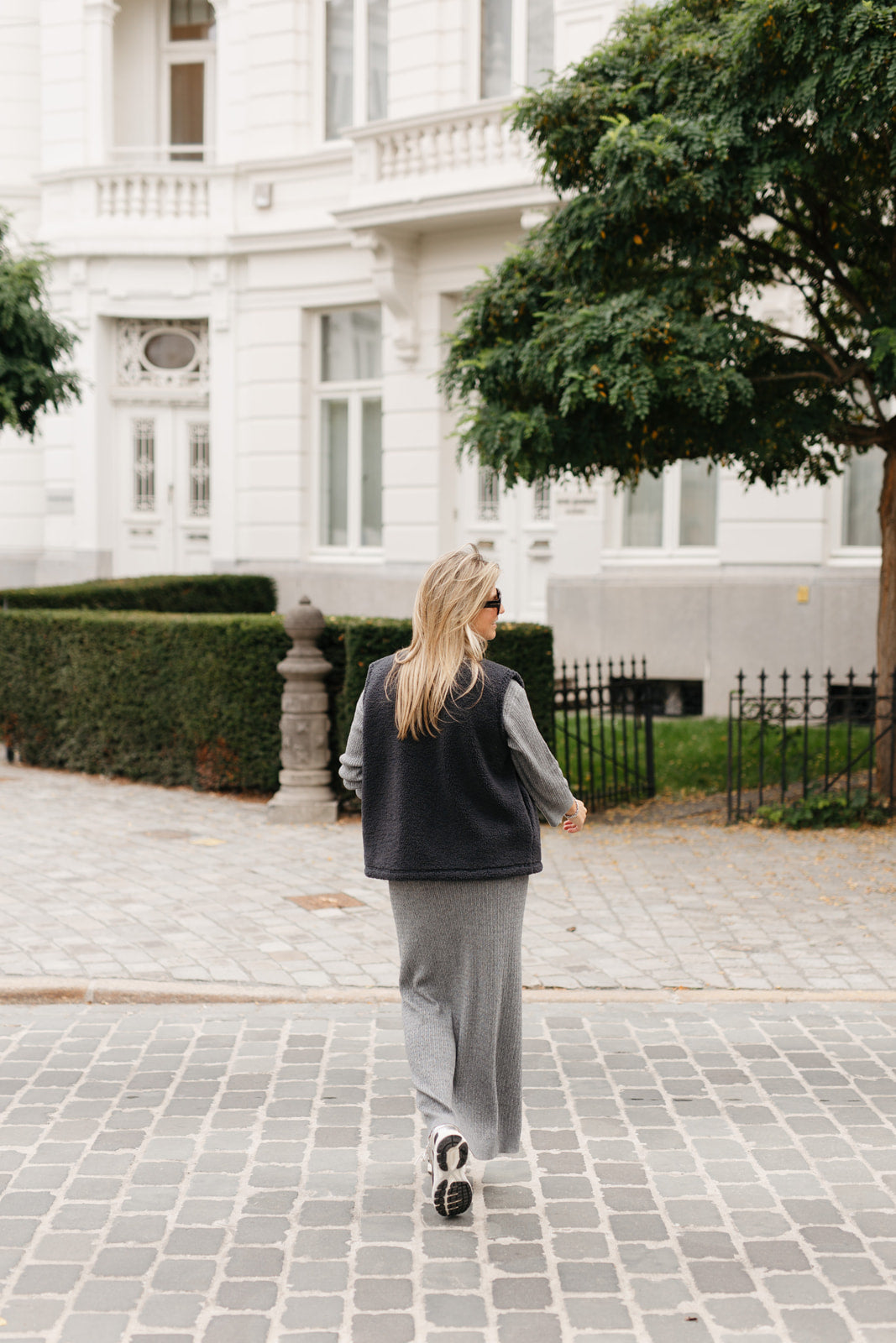 WIDE CABLE KNIT DRESS
