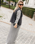 WIDE CABLE KNIT DRESS