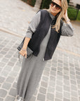 WIDE CABLE KNIT DRESS