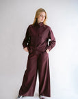 SAM PANTS AUBERGINE