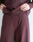 SAM PANTS AUBERGINE