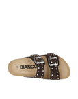 BIAMIAMI STUDDED TWO BUCKLE SLIDE