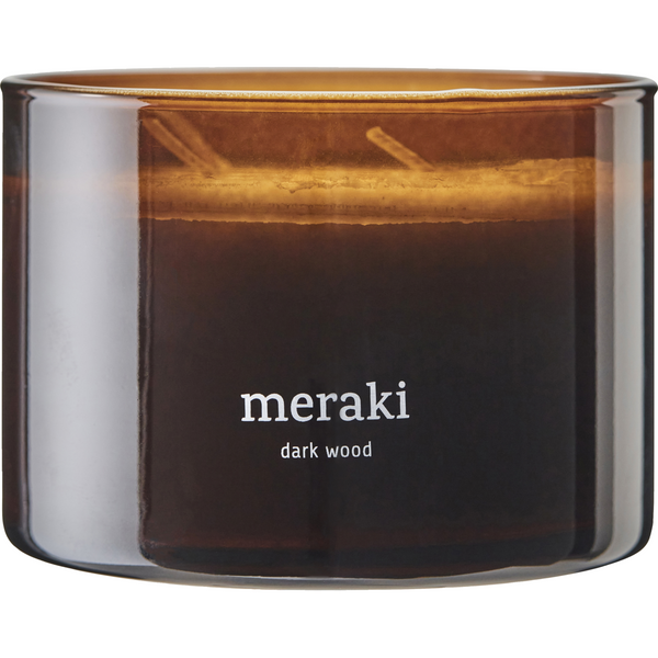 SCENTED CANDLE DARK WOOD