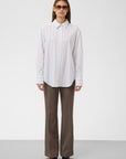 NOELLE STRIPED POPLIN BLOUSE