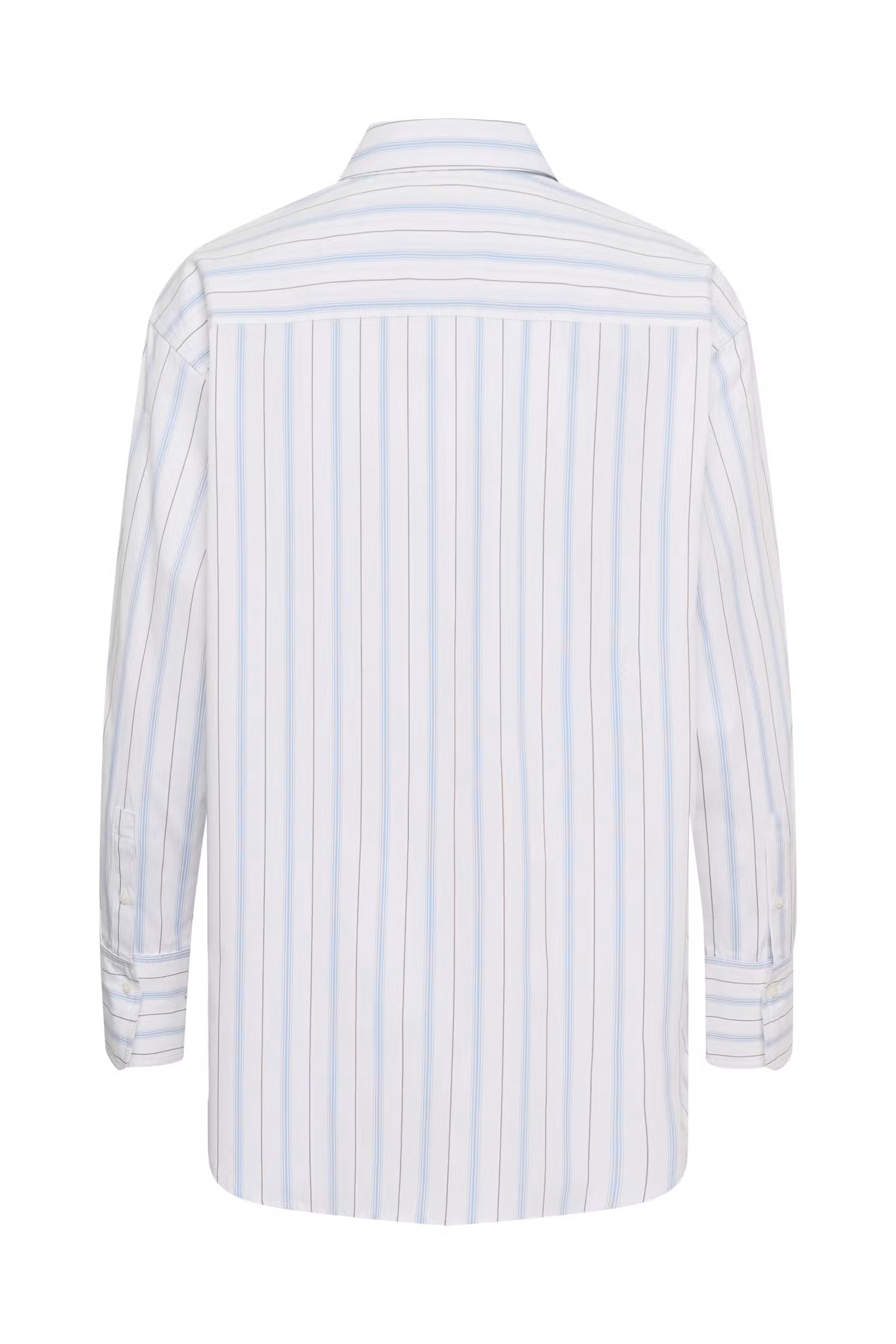 NOELLE STRIPED POPLIN BLOUSE