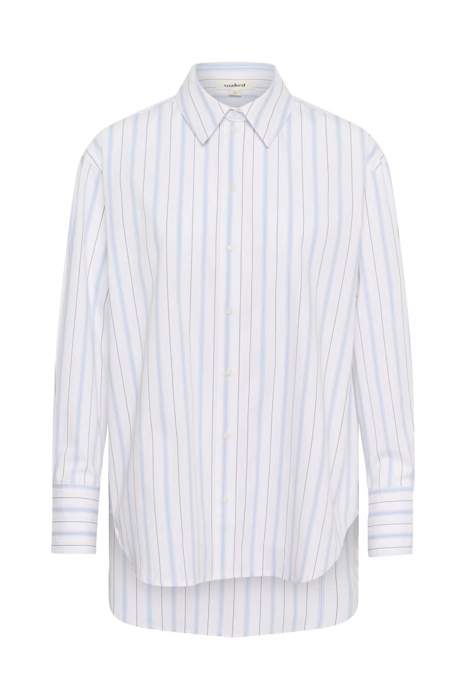 NOELLE STRIPED POPLIN BLOUSE