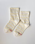 WALLY SOCKS - ECRU YELLOW