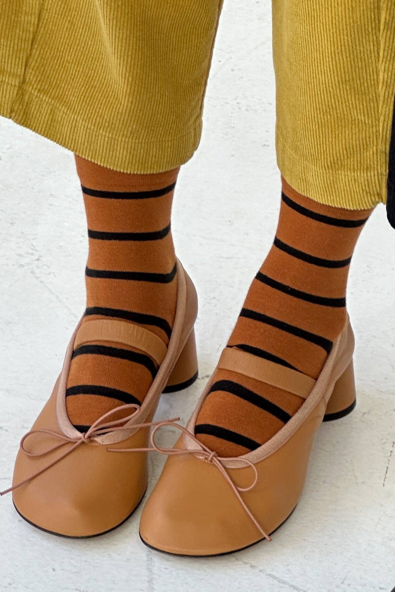 WALLY SOCKS - ECRU YELLOW