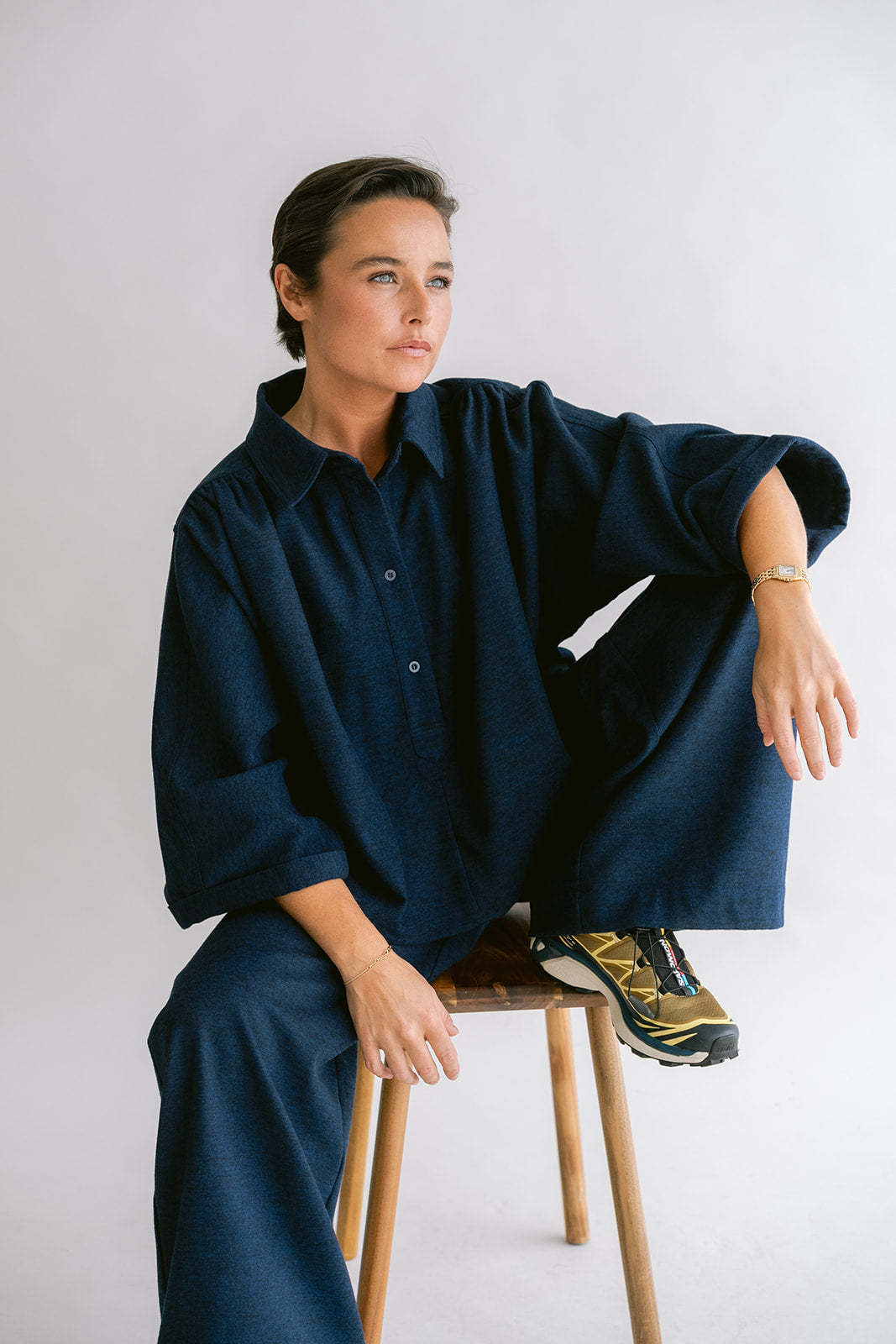 MAYA BLOUSE NAVY