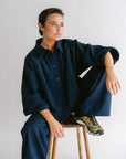 MAYA BLOUSE NAVY