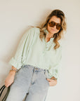 LORE BLOUSE LIME GREEN