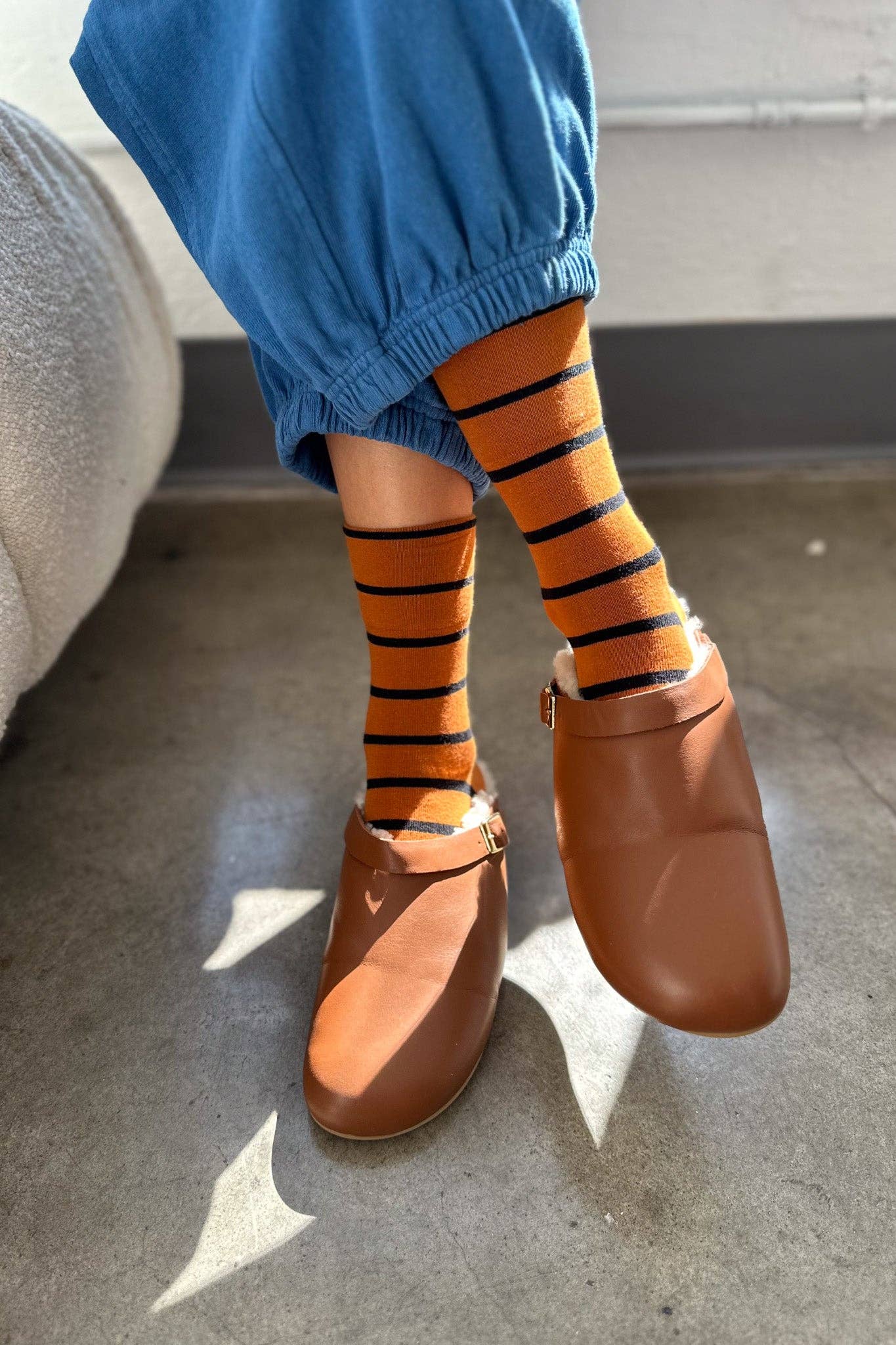 WALLY SOCKS - ECRU YELLOW