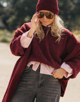 SENALA SCARF BORDEAUX