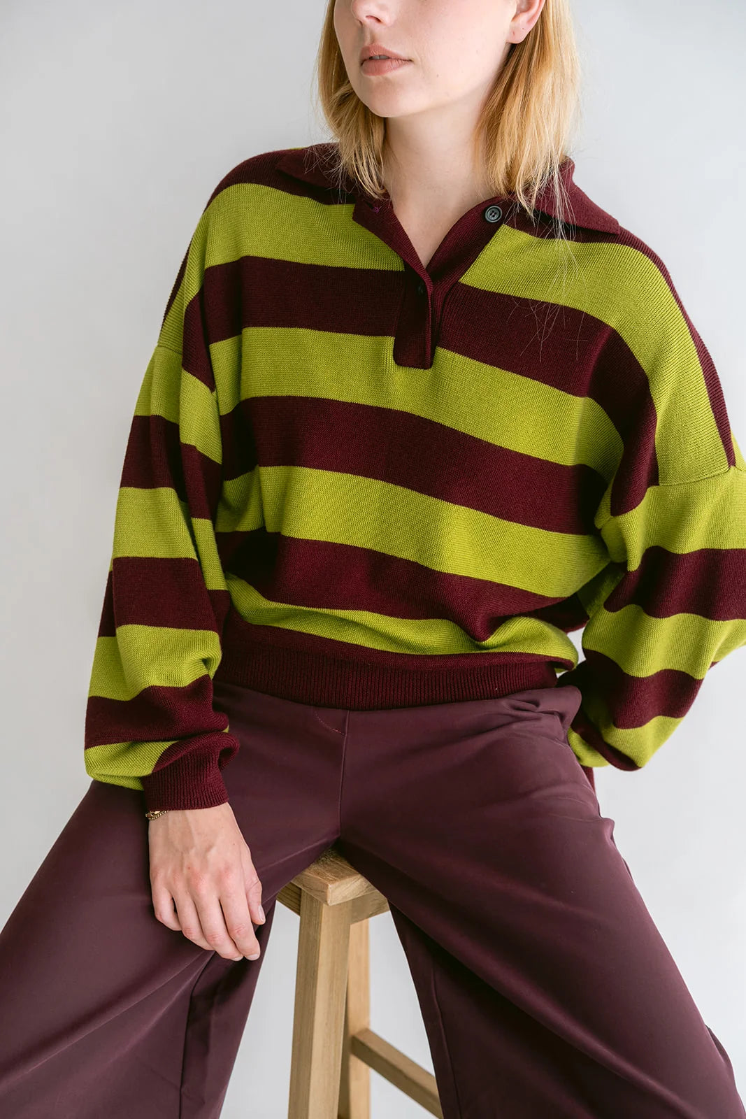 SAM PANTS AUBERGINE