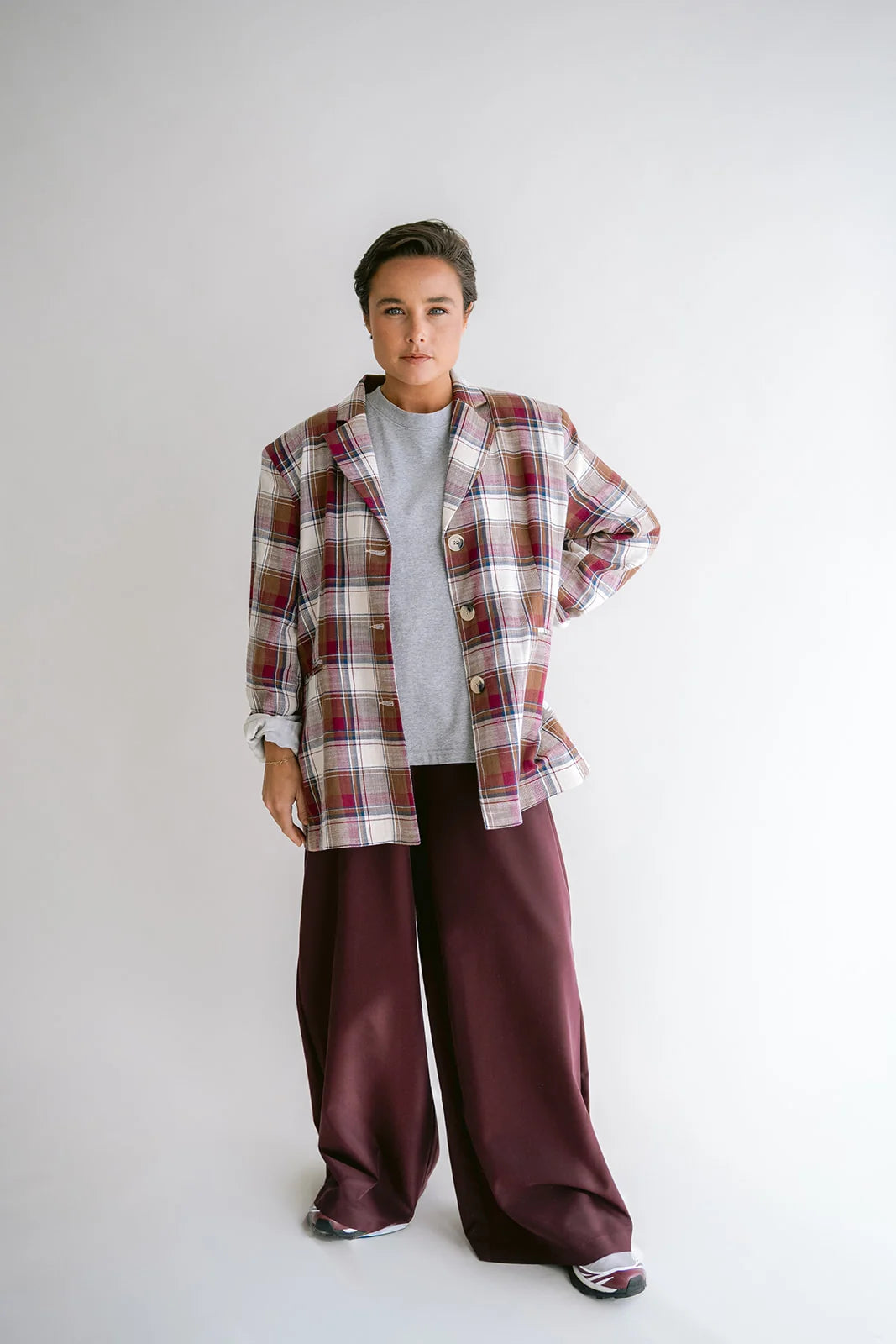 SAM PANTS AUBERGINE