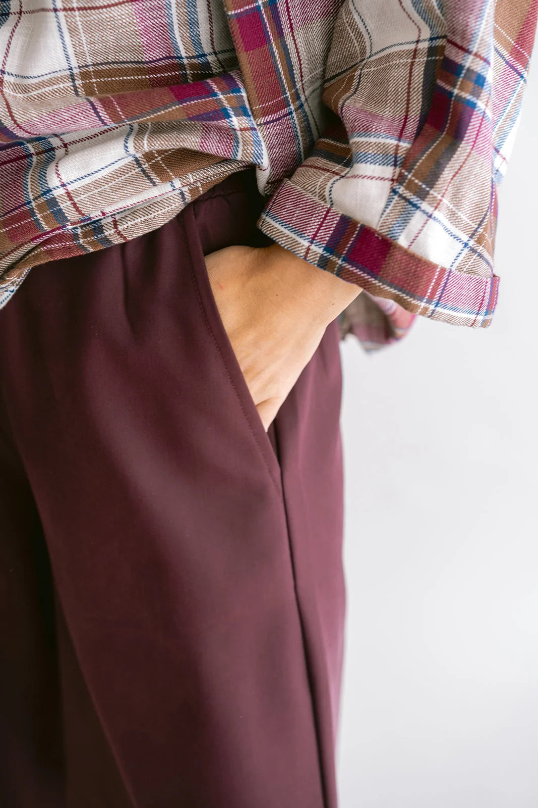 SAM PANTS AUBERGINE