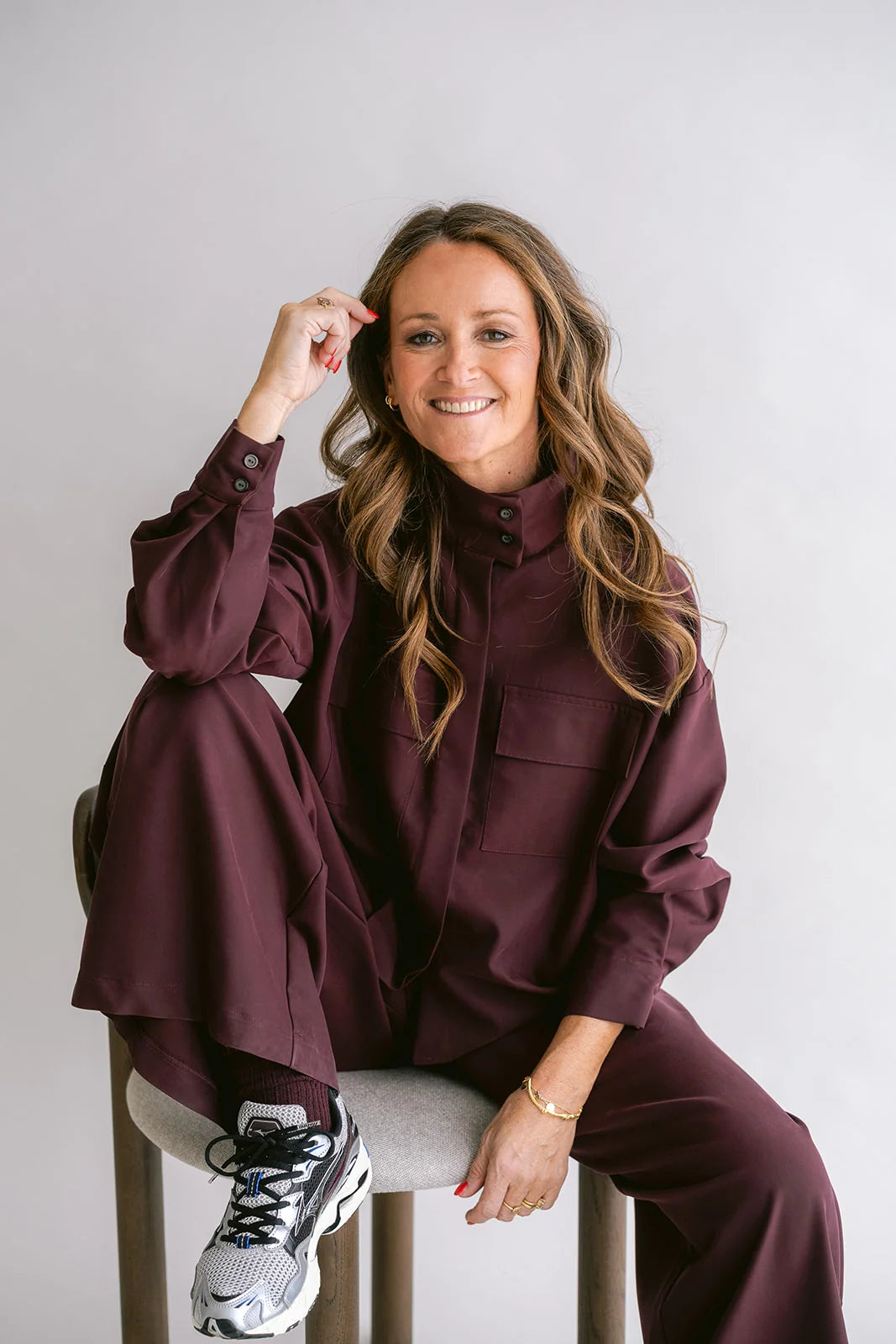 SAM PANTS AUBERGINE