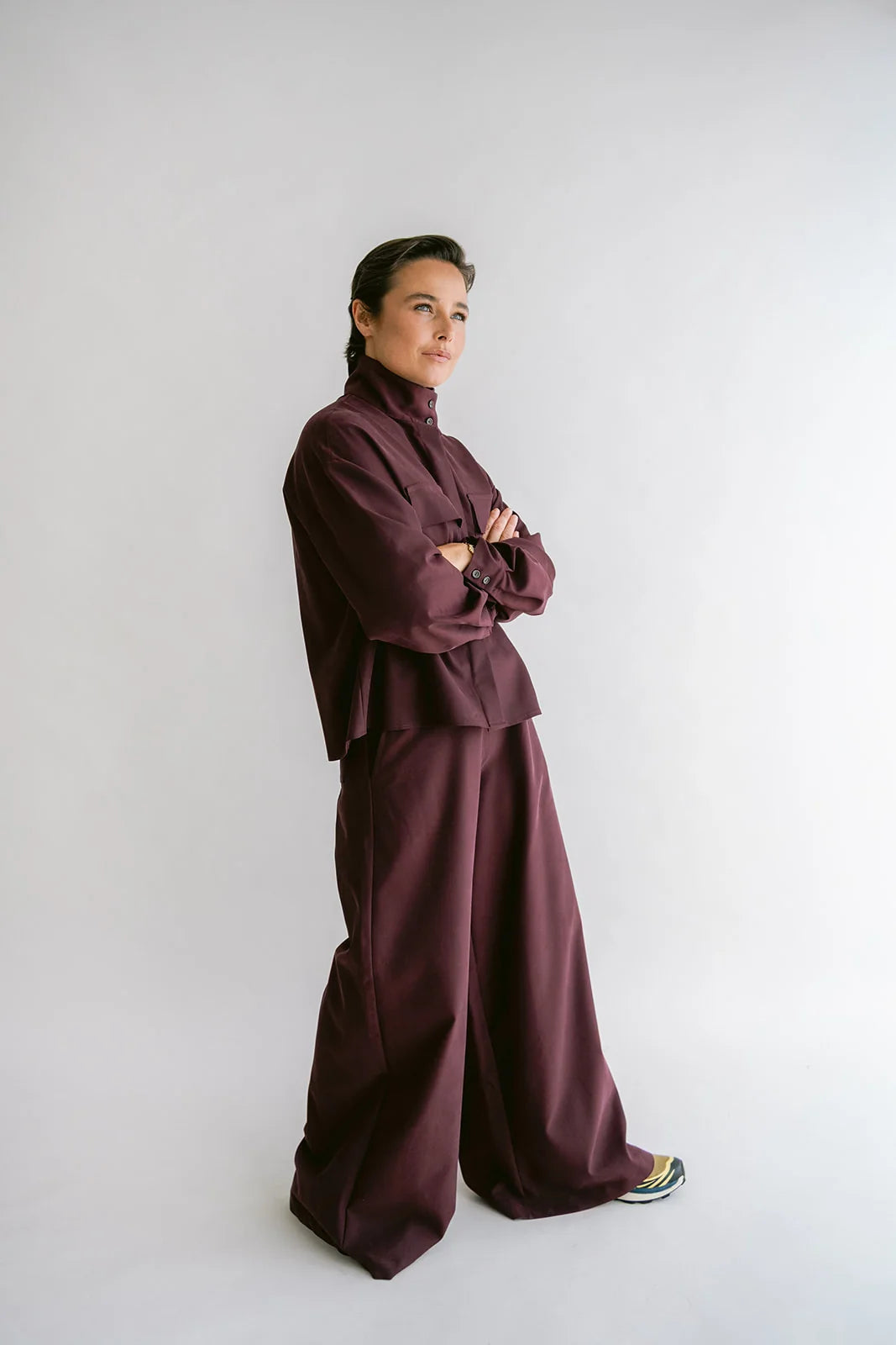SAM PANTS AUBERGINE